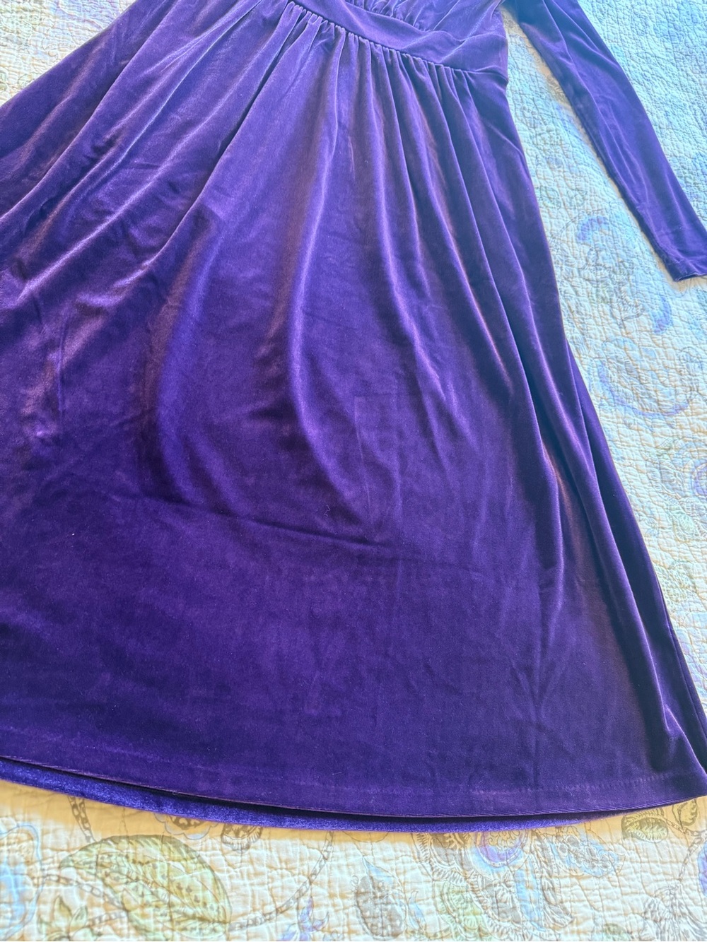 Boden Thea purple velvet midi dress NWT - Picture 12 of 15